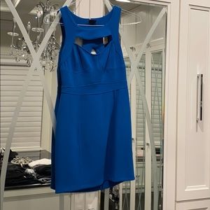 Body con blue dress